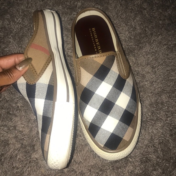 burberry slip ons